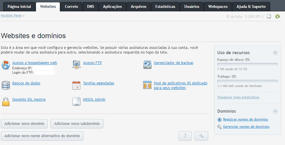 Painel De Controle Hotlink